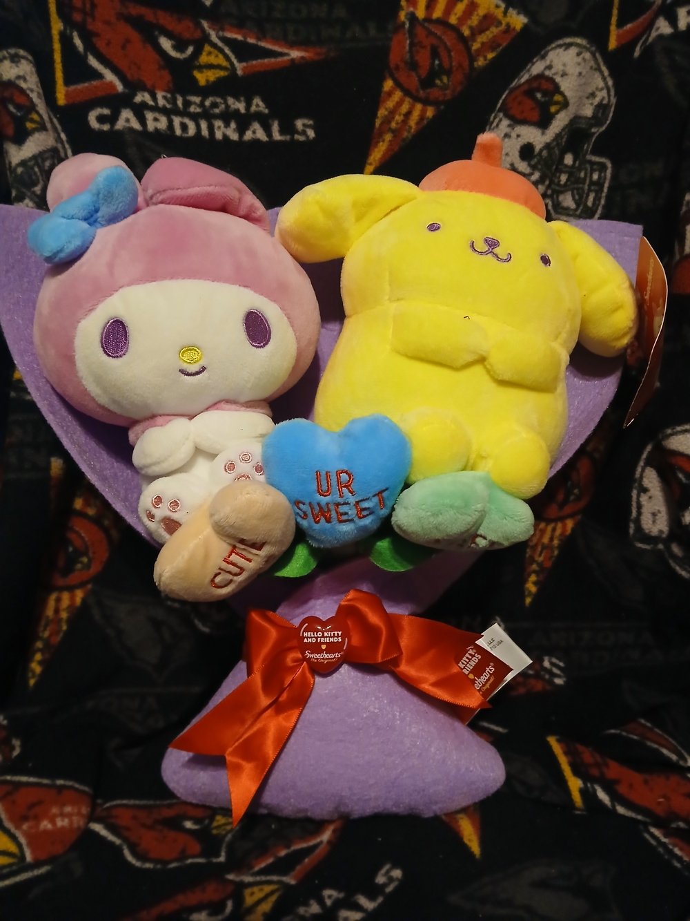 Sanrio Plush Duo Valentine Bouquet - Pink & Yellow